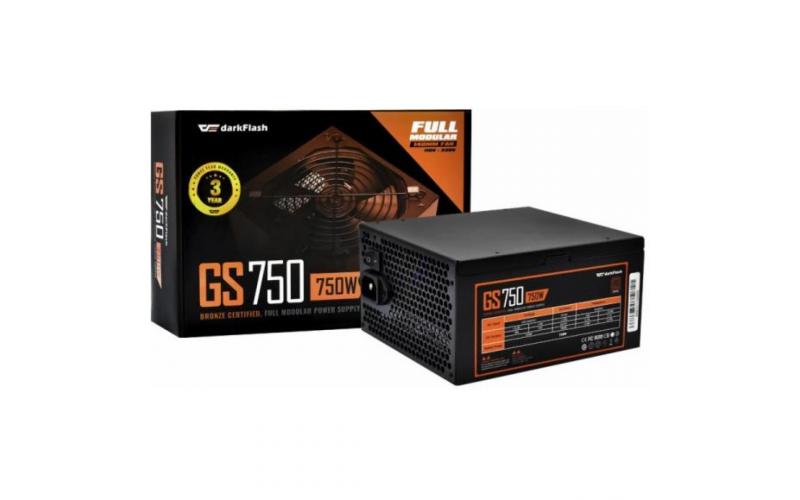 Aigo DARKFLASH GS750, 750W, 80 Plus Bronze, Fully Modular ATX Power Supply, 14cm Hydraulic Bearing PWM Fan