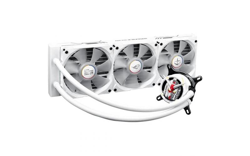 Asus ROG Strix LC 360 RGB Gundam Edition All-In-One Liquid CPU Water Cooler With ARGB & Aura Sync Fans - White