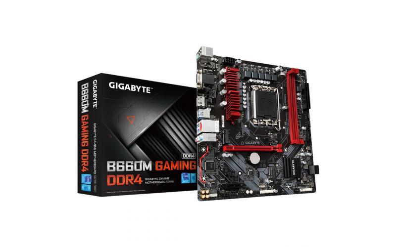 GIGABYTE B660M GAMING DDR4 LGA 1700, Intel 12th, DDR4 mATX Motherboard ,M.2, PCIe 4.0, USB 3.2 Gen1 Type-C, 2.5GbE LAN