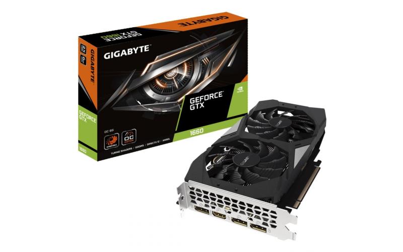 GIGABYTE GeForce GTX 1660 OC 6G GDDR5 WINDFORCE 2X - Graphics Card