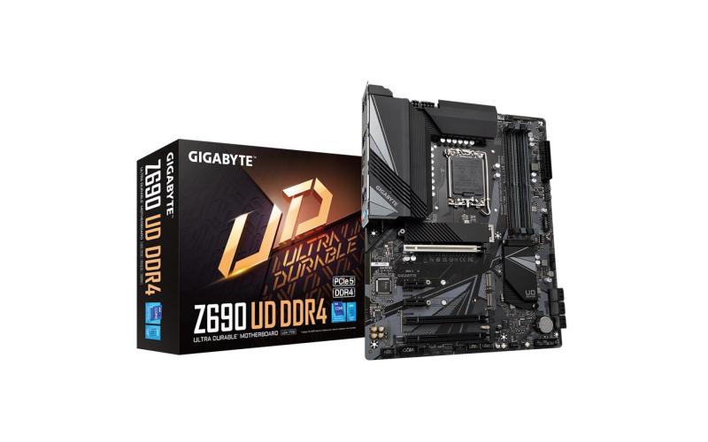GIGABYTE Z690 UD DDR4 LGA 1700, Intel 12th,ATX Motherboard ,M.2, PCIe 5.0, USB 3.2 Gen2X2 Type-C,2.5GbE LAN