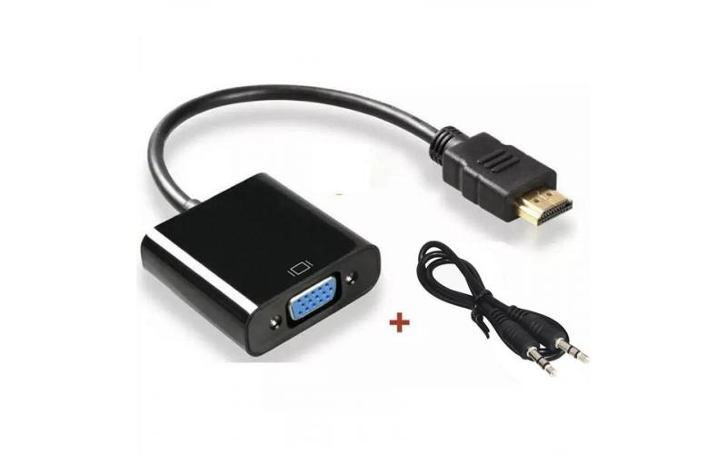 HDMI to VGA (Male to Female) Adapter With Audio