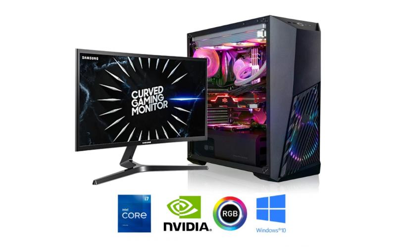INTEL CORE i7 11700 // RTX 2060 12GB // 16GB RAM // SAMSUNG C24RG5 24\