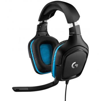 Logitech G432 Wired Gaming Headset, DTS Headphone:X 2.0 Surround Sound 7.1, Flip-to-Mute Mic, 280 GRAMS LIGHTWEIGHT, ALL PLATFORMS Support