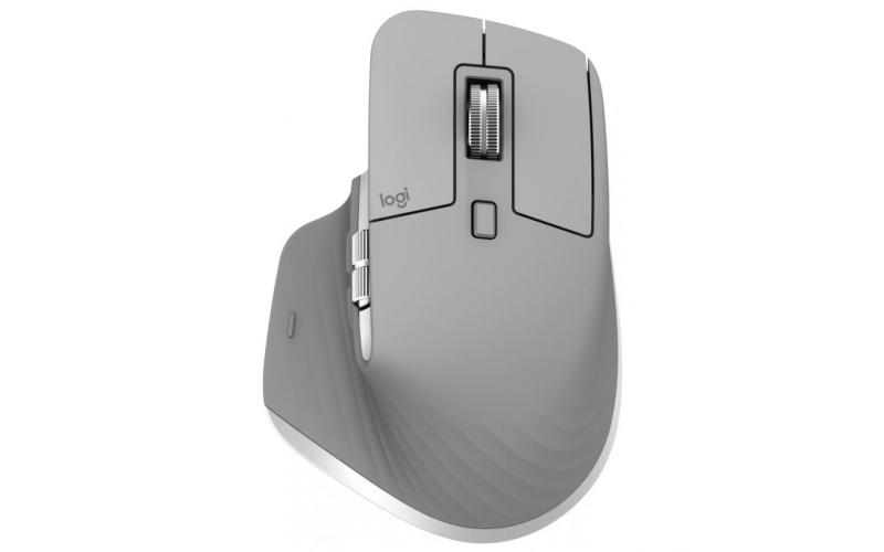Logitech MX Master 3 Advanced Wireless, Up To 4000DPI,APP-Specific Customization ,Ultra Quiet Mouse For Video Editing & Apps like Photoshop - Mid Grey