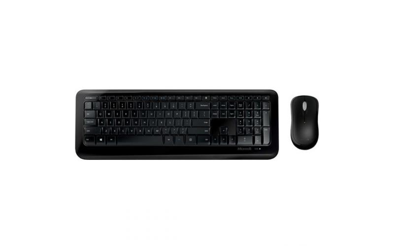 Microsoft Wireless Desktop 850 Keyboard & Mouse Kit  2.4 GHz USB Connectivity-Black