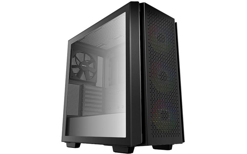 DeepCool CG560 Airflow Focused Mesh Tempered Glass w/ 4 Fans Pre-Installed - Black