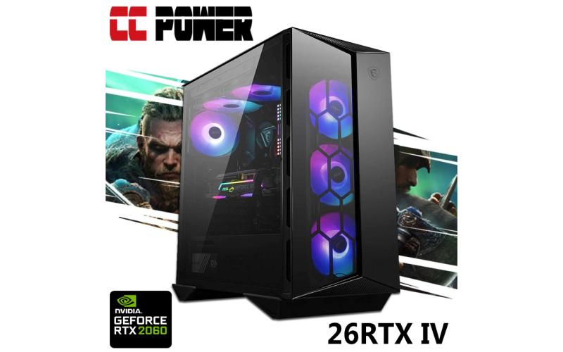 CC Power 26RTX IV Gaming PC 5Gen Ryzen 5 w/ RTX 2060 6GB AIR Cooler