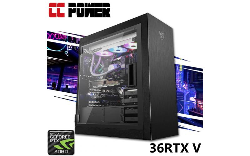 CC Power 36RTX V Gaming PC 5Gen AMD Ryzen 9 w/ RTX 3060 Liquid Cooled