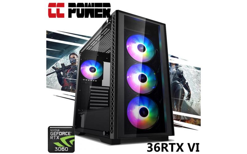 CC Power 36RTX VI Gaming PC 5Gen AMD Ryzen 7 w/ RTX 3060 Custom Air Cooler
