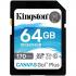 Kingston 64GB SDXC Canvas Go Plus 170MB /s C10, U3, V30 Memory Card