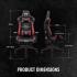 Thermaltake Gaming U Fit Gaming Chair - Black & Red