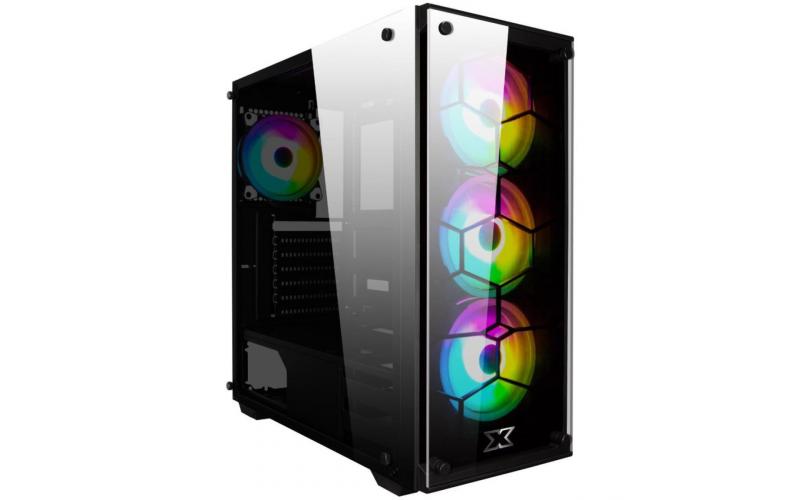 Xigmatek Venom X RGB Front & Left MB SYNC Tempered Glass - Black