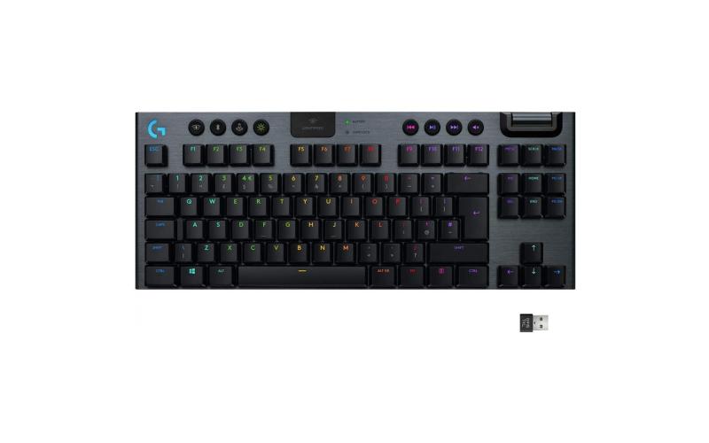 Logitech G915 Tenkeyless LIGHTSPEED Wireless RGB Mechanical - Clicky Switch