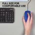 Logitech M110 Wired USB Silent Button Ambidextrous PC & Mac- Blue