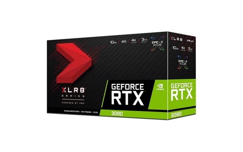 PNY GeForce RTX 3080 10GB XLR8 REVEL EPIC-X RGB Triple Fan LHR