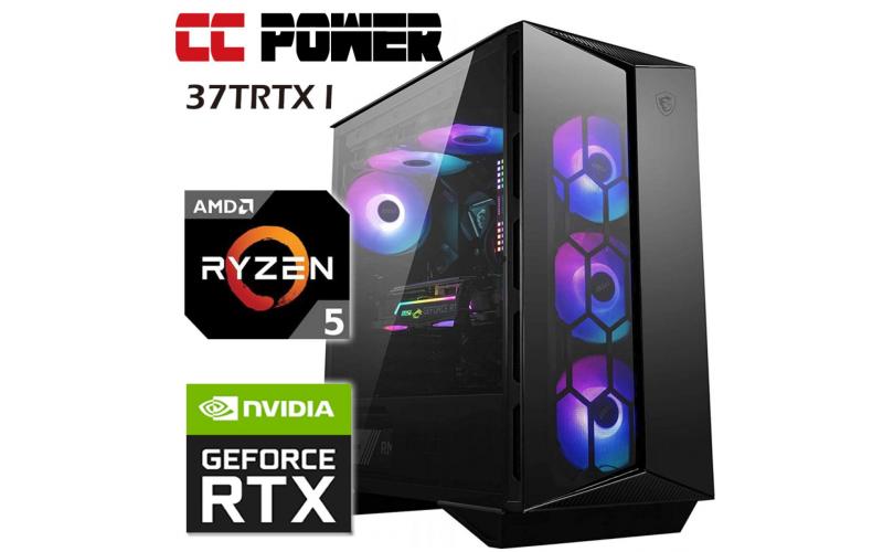 CC Power 37TRTX I Gaming PC 5Gen Ryzen 5 w/ RTX 3070 TI Liquid Cooled