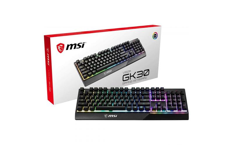 MSI Vigor GK30 RGB Anti-Ghosting Waterproof Mechanical Feel Arabic & English