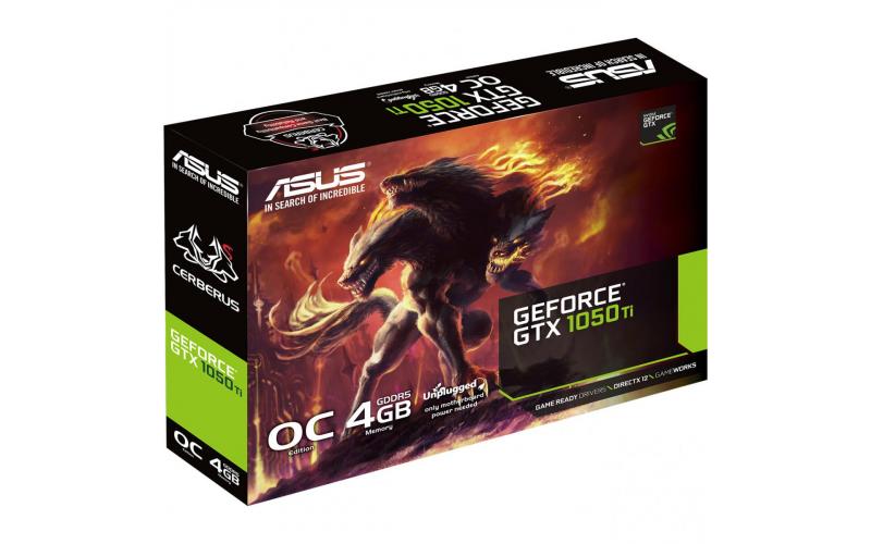 Asus NVIDIA Cerberus GTX1050 TI 4GB GDDR5 OC Edition