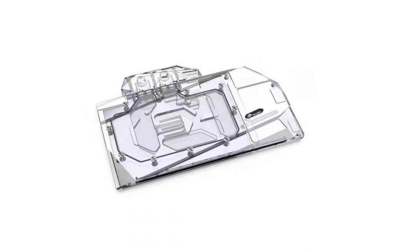 Bykski Full Coverage GPU Water Block and Backplate for ASUS RTX 3080 / 3090 STRIX (N-AS3090STRIX-X-V2). 5v Addressable RGB (RBW) Transparent