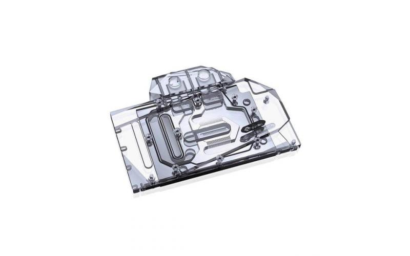 Bykski Full Coverage GPU Water Block and Backplate for Gigabyte RTX 3060Ti Gaming OC 8G (N-GV3060TIGMOC-X). 5v Addressable RGB (RBW) Transparent