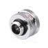 Bykski Rigid, Fine diamond pattern hard tube fast screw G1/4 thread 4 layer seal 16mm OD Fitting V2, Silver (B-HTJV2-L16)