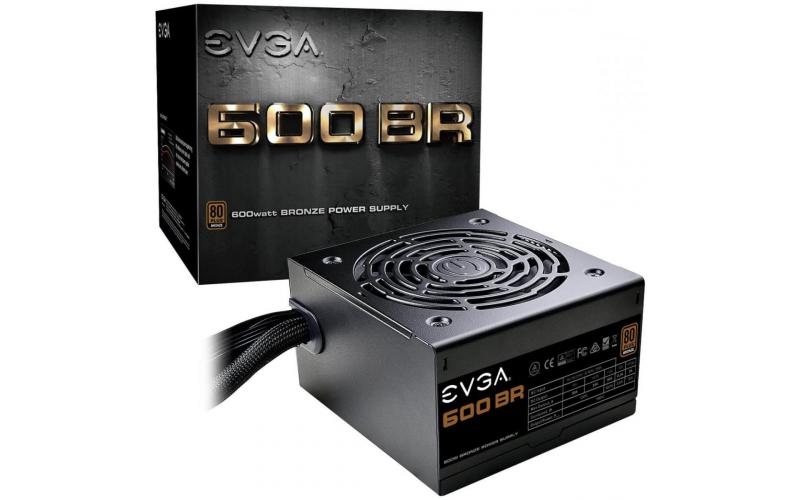 EVGA 600 BR, 80+ BRONZE 600W,BR Series Power Supply With Heavy-duty protections