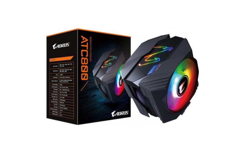 GIGABYTE AORUS ATC800 RGB, Dual RGB 120mm Fans-  CPU Cooler
