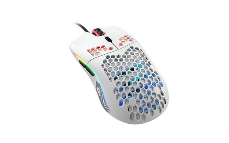 Glorious Model D Minus (Glossy White) Gaming Mouse 12000DPI  Pixart 3360 Optical Sensor RGB 62G - small hand