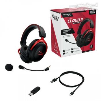 HyperX Cloud II Wireless - Gaming Headset for PC, PS4,Battery Up to 30 Hours, 7.1 Surround Sound, Memory Foam, Detachable Noise Cancelling Microphone with Mic Monitoring