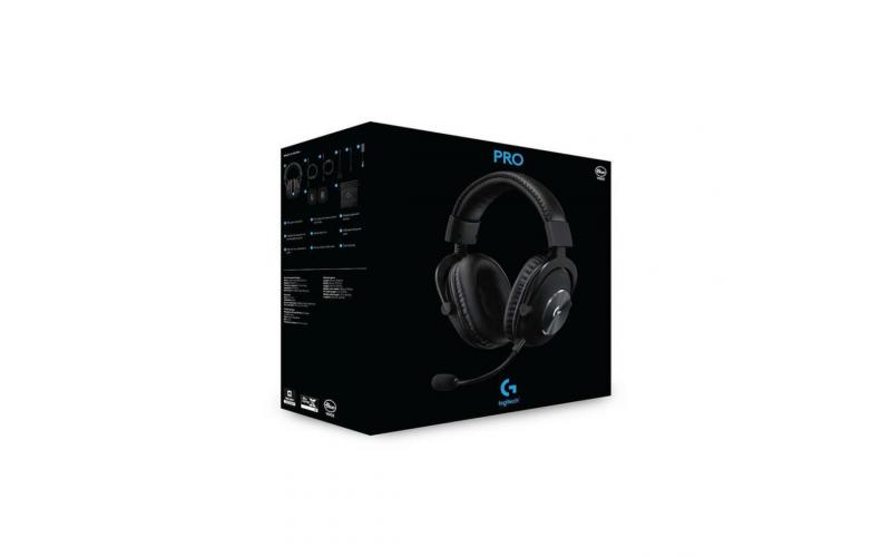 Logitech Pro X Gaming Wired Headset DTS:X 2.0 , 7.1 Surround Sound with Advance Sound Card & Blue Voice Technology - Black
