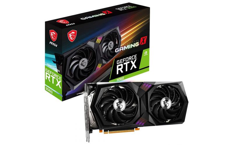 MSI Gaming GeForce RTX 3060 Gaming X 12GB GDRR6, Twin-Frozr Torx RGB OC - Graphics Card