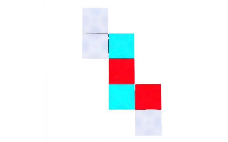 Square RGB MultiColor Wall Led Light, Usb Power Supply , App Controlled, (6 Tiles)
