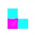 Square RGB MultiColor Wall Led Light, Usb Power Supply , App Controlled, (6 Tiles)