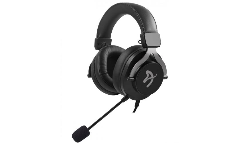 Arozzi Aria PU Leather Gaming Headset 3.5mm For PC & SP - Black