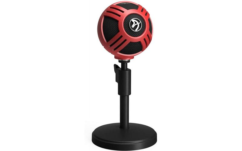 Arozzi Sfera USB Microphone for Gaming & Streaming, Red