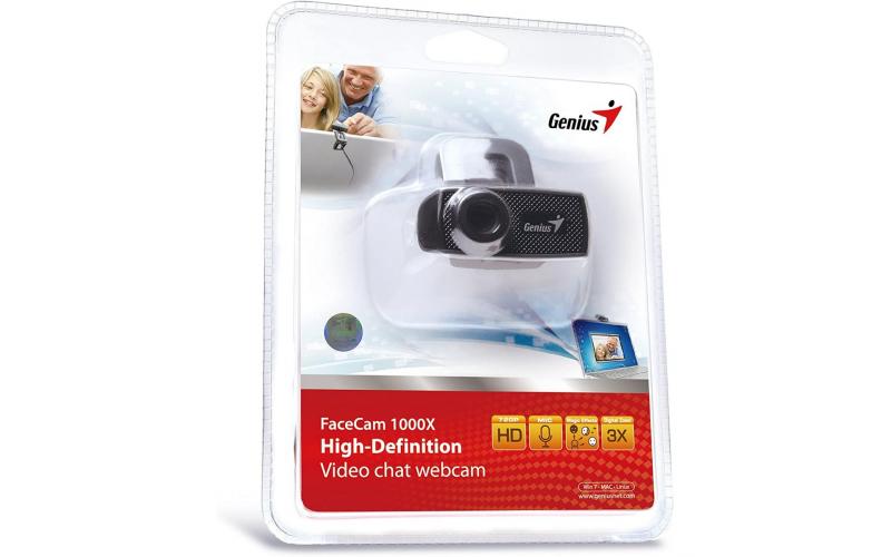 Genius FaceCam 1000X 720P HD Webcam with Microphone