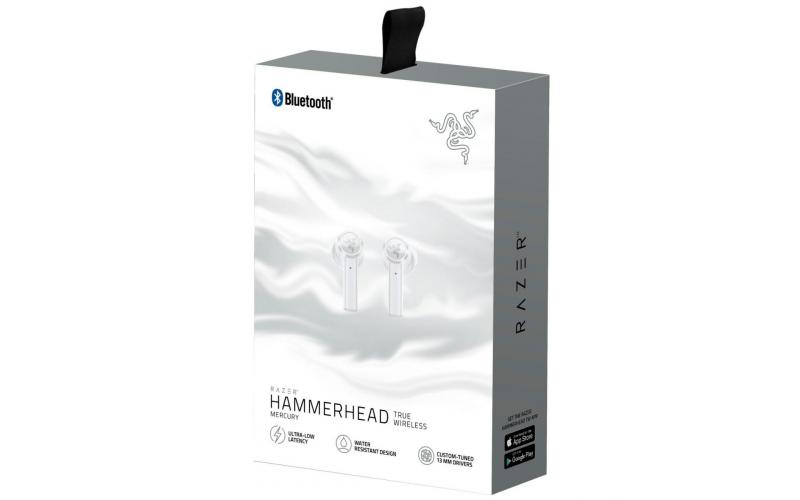 Razer Hammerhead True Wireless Bluetooth Earbuds Mercury White