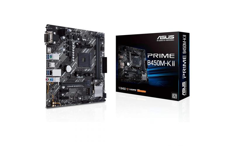 ASUS PRIME B450M-K II AMD B450 M.2 Micro ATX Motherboard