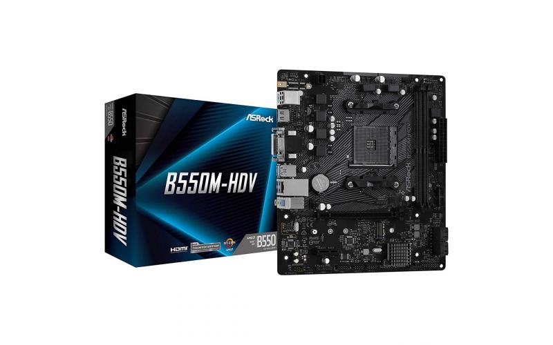 ASRock B550M-HDV AM4 M.2 Support Micro-ATX Motherboard