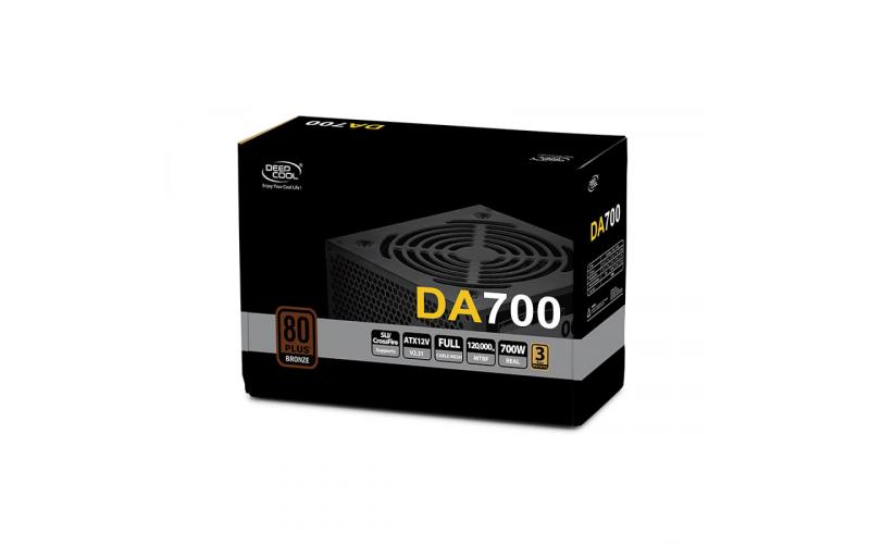 DeepCool DA700 700W 80+ Bronze ATX Power Supply Black