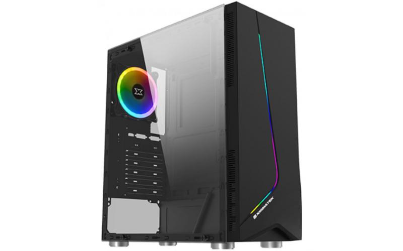 Xigmatek Eros Tempered Glass Frontpanel Rainbow Light Strip