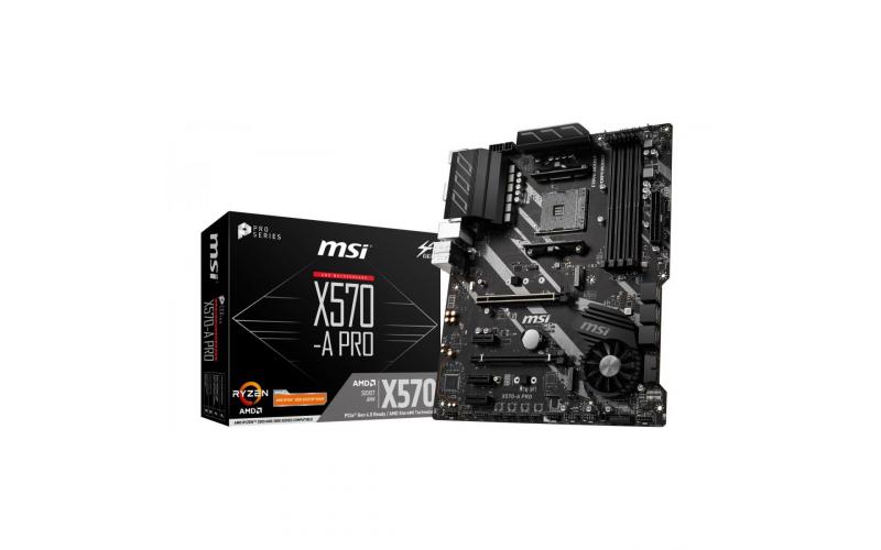 MSI AMD Ryzen X570 A PRO AM4 PCIe 4.0 ATX Motherboard