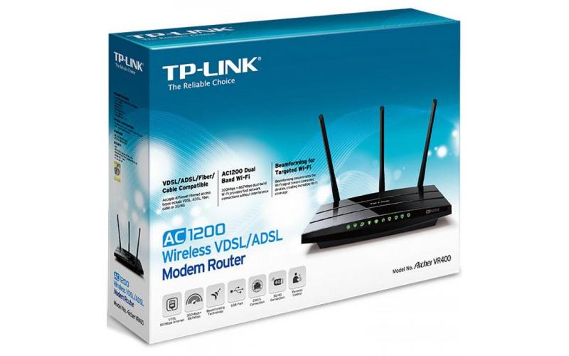 TP-Link Archer VR400 AC1200 VDSL/ADSL Router
