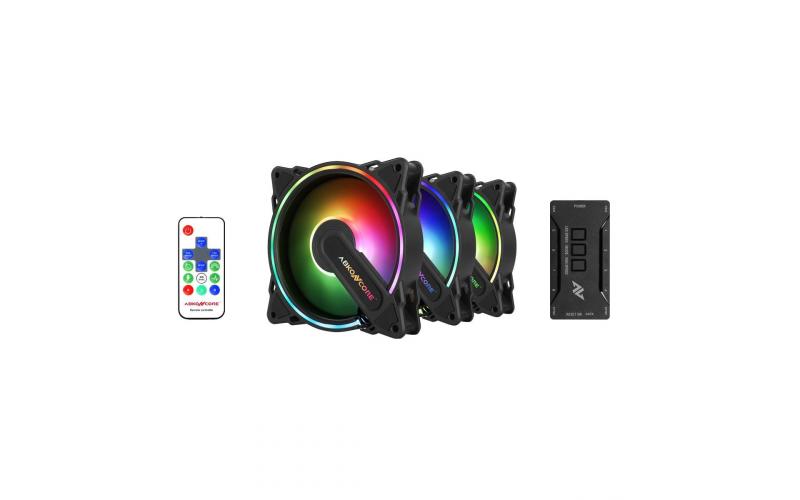 ABKONCORE HR120 SPECTRUM SYNC 3IN1 - FANS WITH CONTROLLER