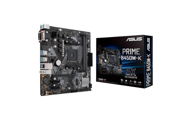 ASUS PRIME B450M-K AMD AM4 mATX Motherboard
