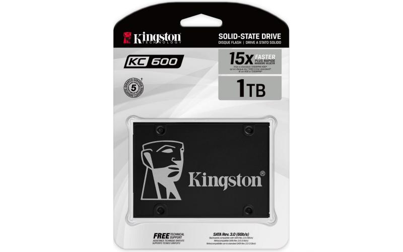 Kingston KC600 SSD 1TB SATA 3 2.5Inch 15X Faster