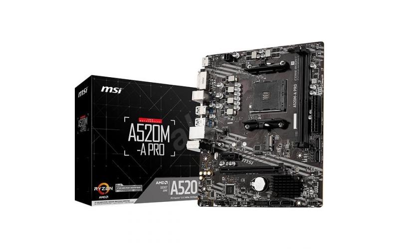 MSI AMD RYZEN A520M-A PRO Motherboard