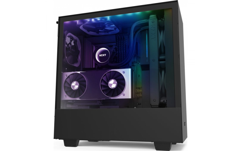 NZXT H510i MATTE BLACK Tempered Glass addressable LED strip Gaming Case