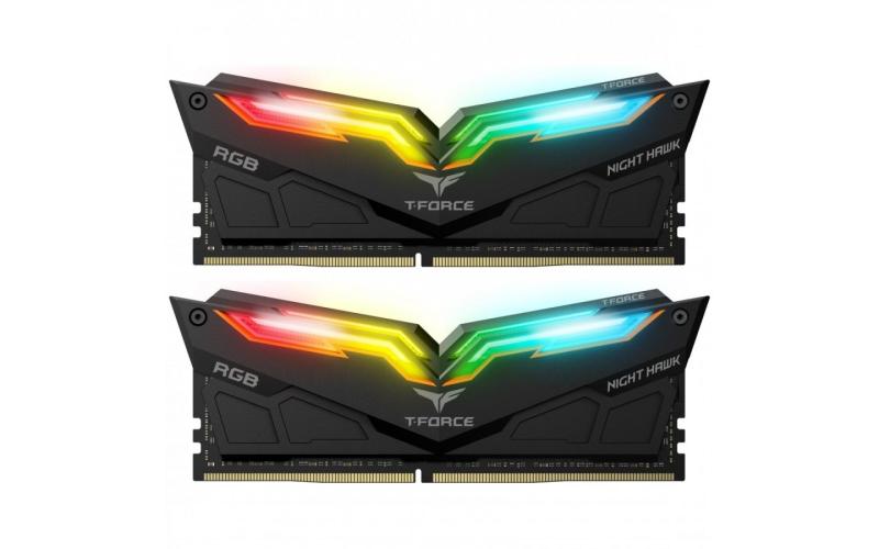 TEAMGROUP T-Force NIGHT HAWK RGB 16GB 2x8 3200MHZ DDR4 GAMING MEMORY